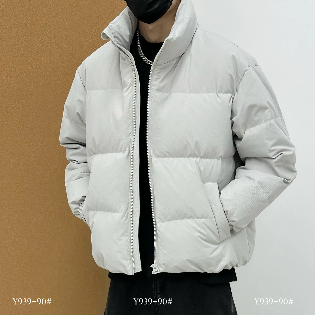 【新国标90绒子含量】冬季新款极寒保暖夹克立领男装港风羽绒服939#