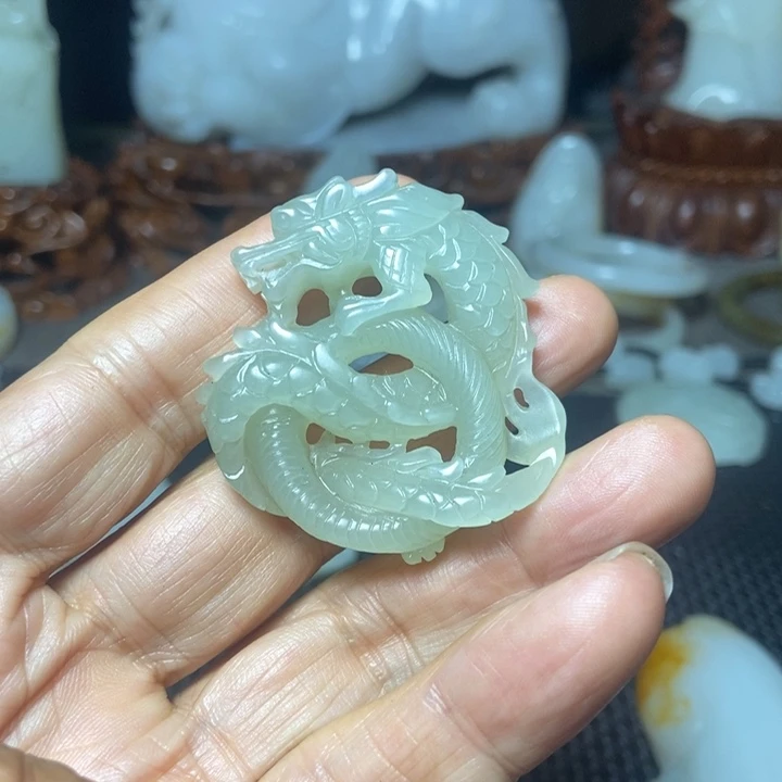 和田玉（糖玉）未镶嵌车挂