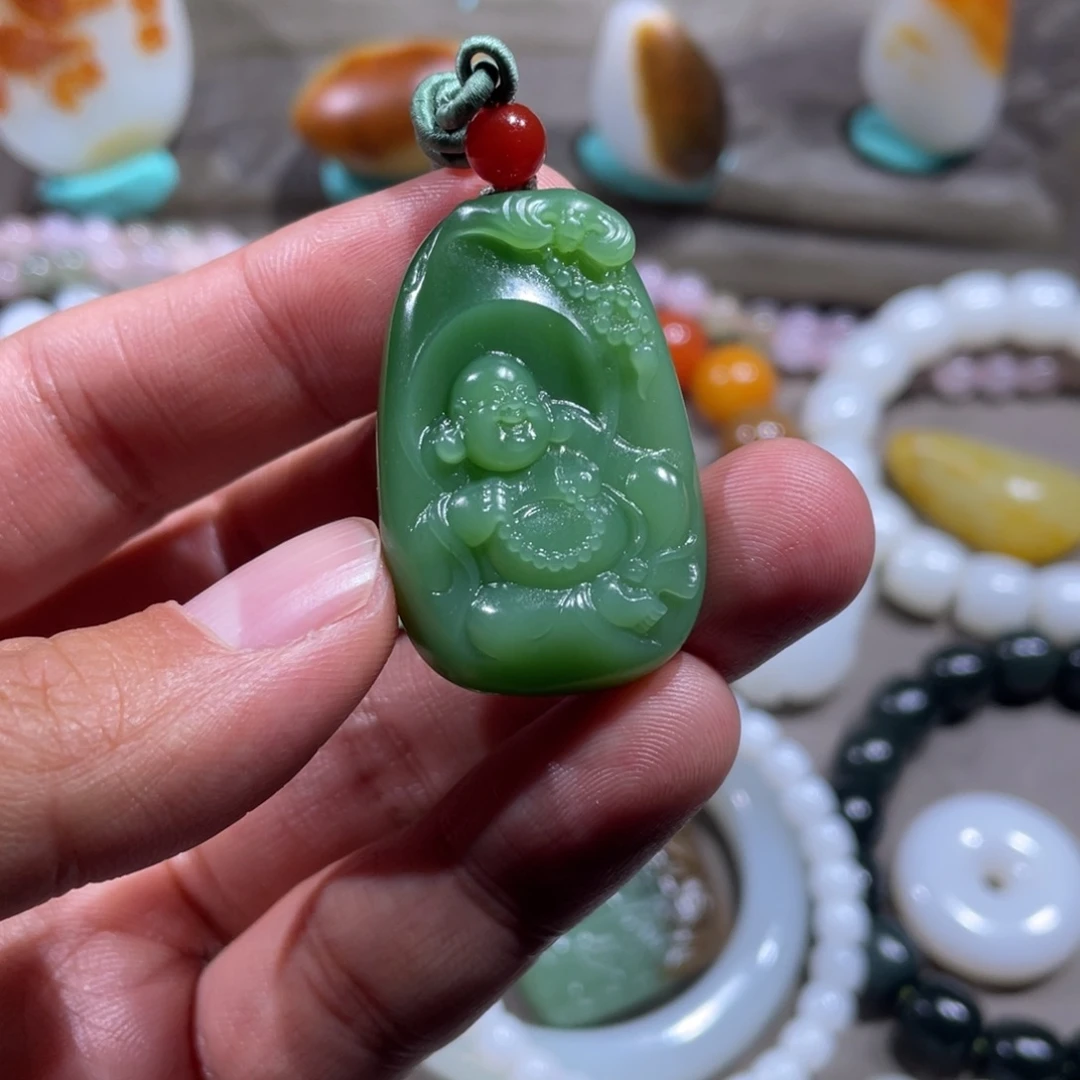 和田玉未镶嵌挂件