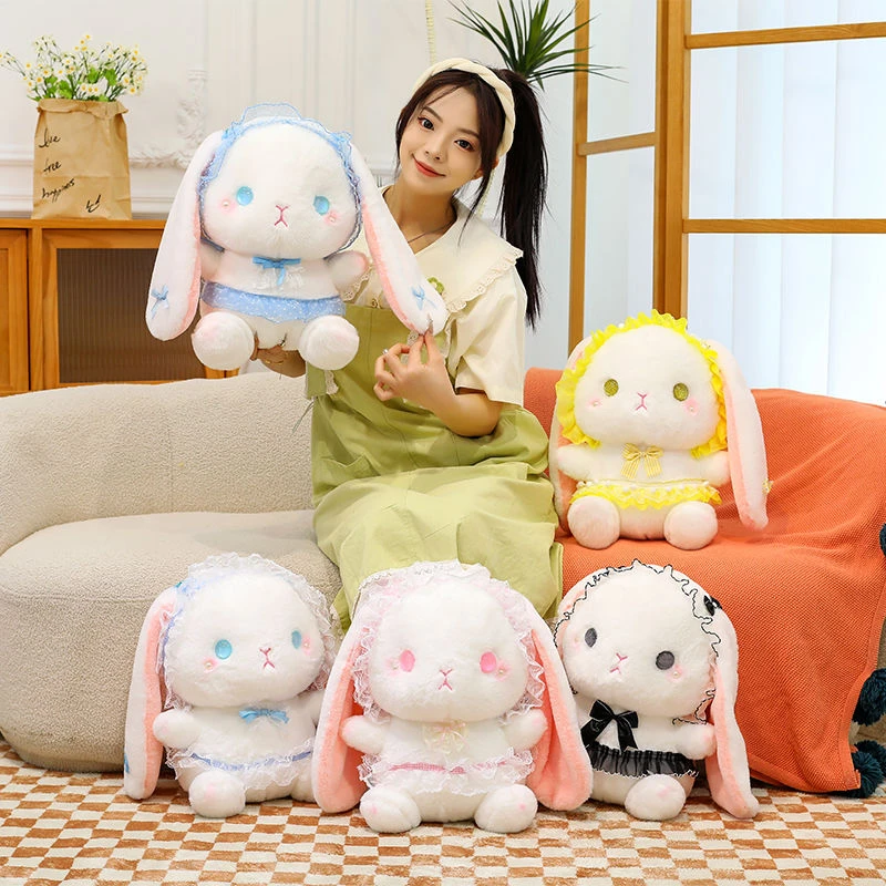 洛丽塔小白兔子毛绒玩具抱枕萝莉公主娃娃公仔儿童玩偶女生日礼物