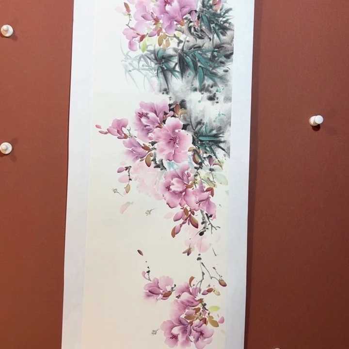 国画听兰老师花鸟