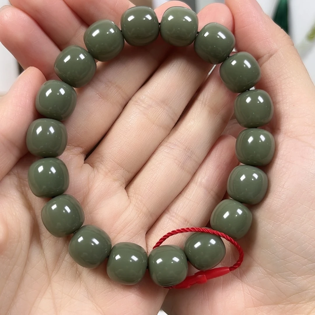 未镶嵌手串和田玉卡12老形珠珠宝级货头