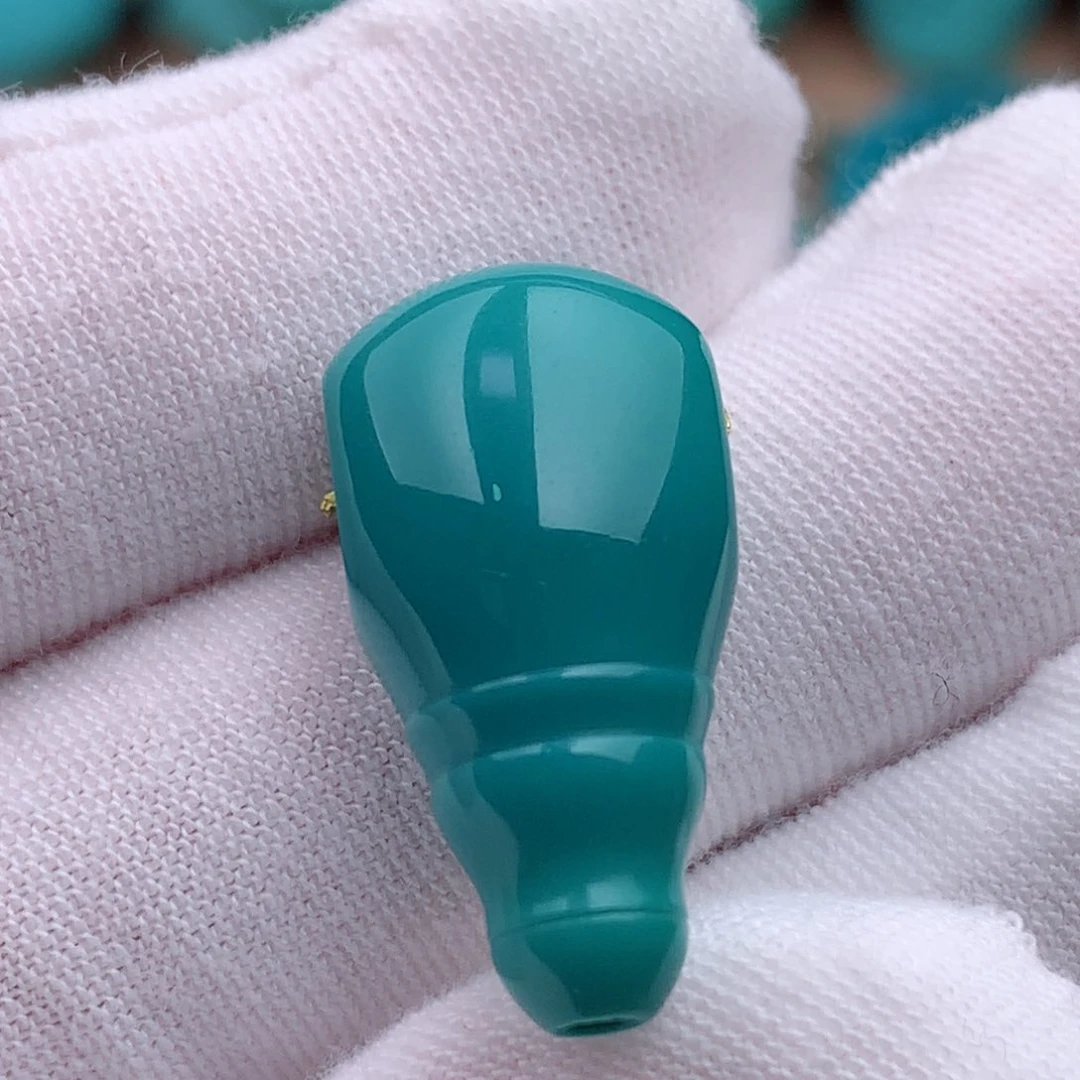 未镶嵌绿松石珠宝奇石12.4mm