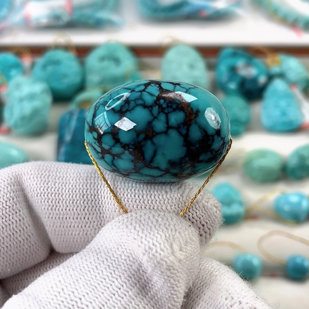 绿松石未镶嵌车挂直径21