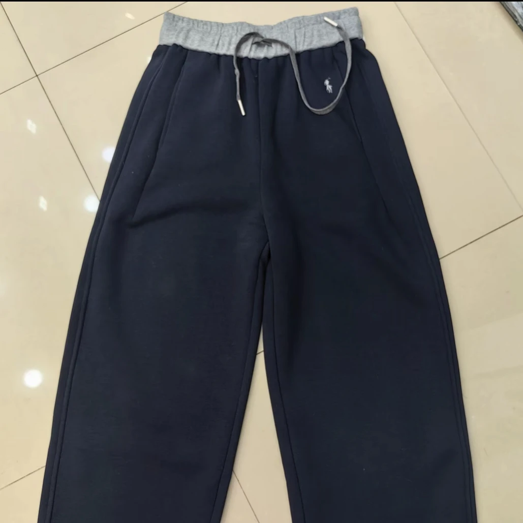 静静推荐  秋冬冬季新洋气百搭加厚宝宝绒直筒卫裤8773