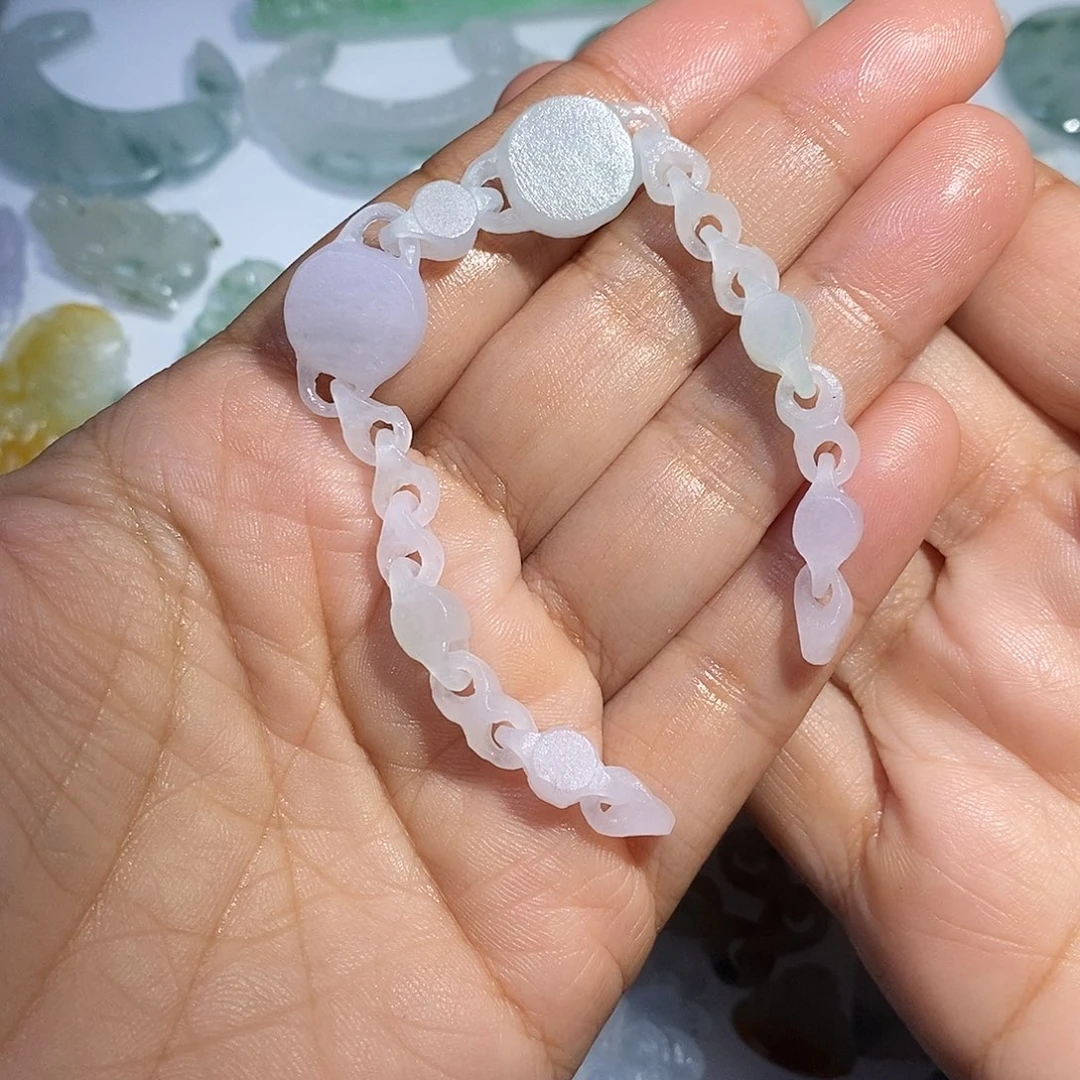 *****定制翡翠未镶嵌龙骨莲