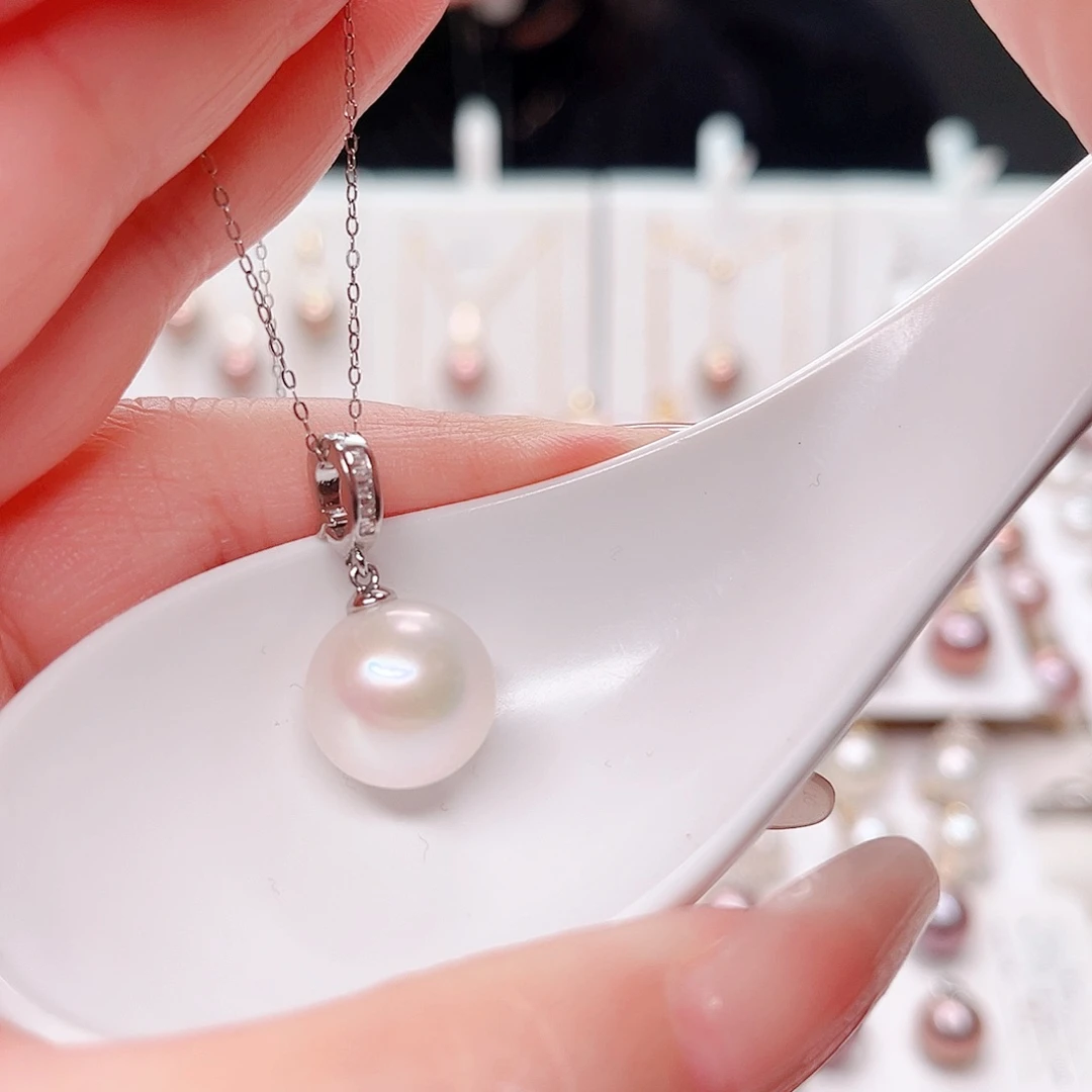 合金淡水珍珠吊坠(赠链)
