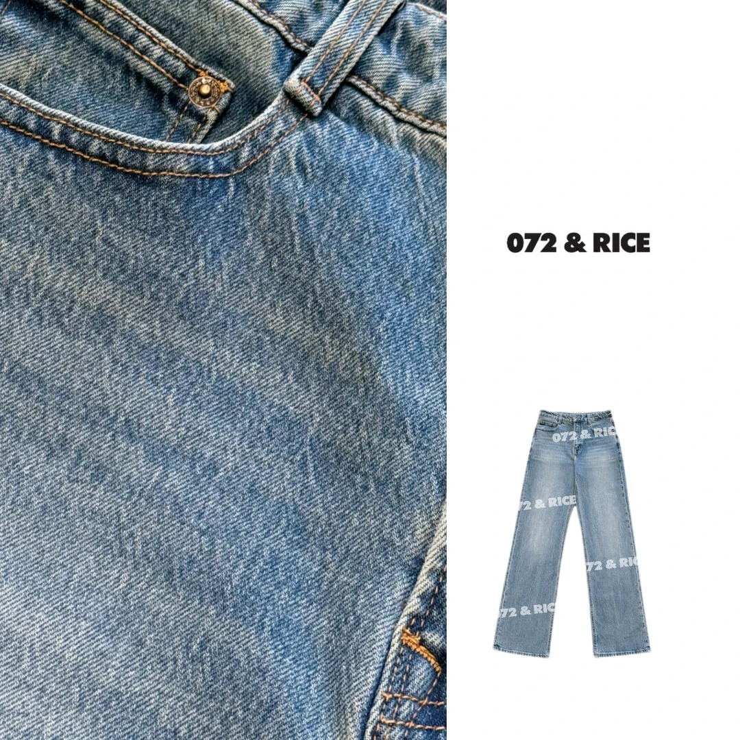 072 & RICE【蓝鹊裤】莱赛尔+棉 春夏休闲直筒牛仔裤 FK3268