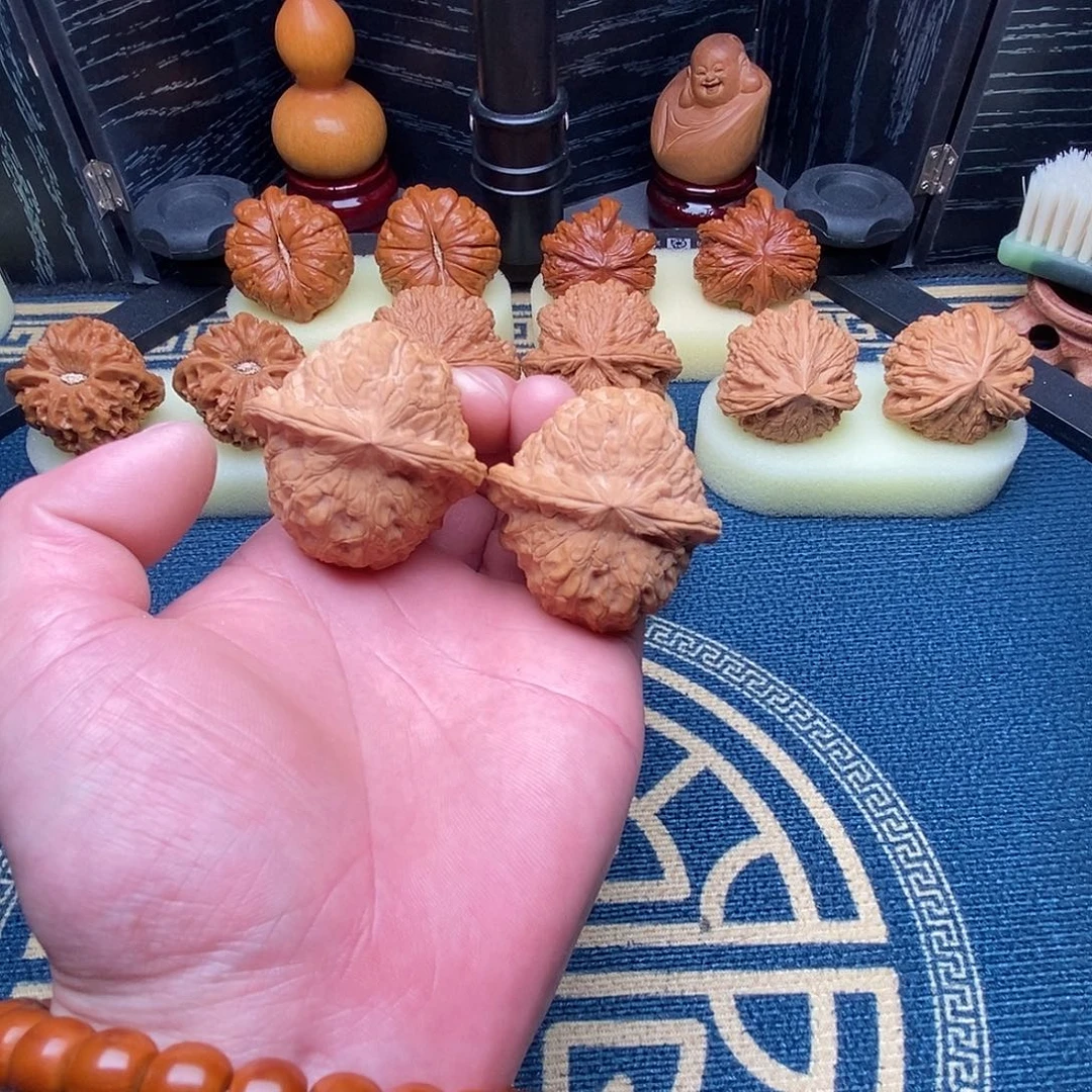 吊坠文玩核桃南瓜墩44尺练手对