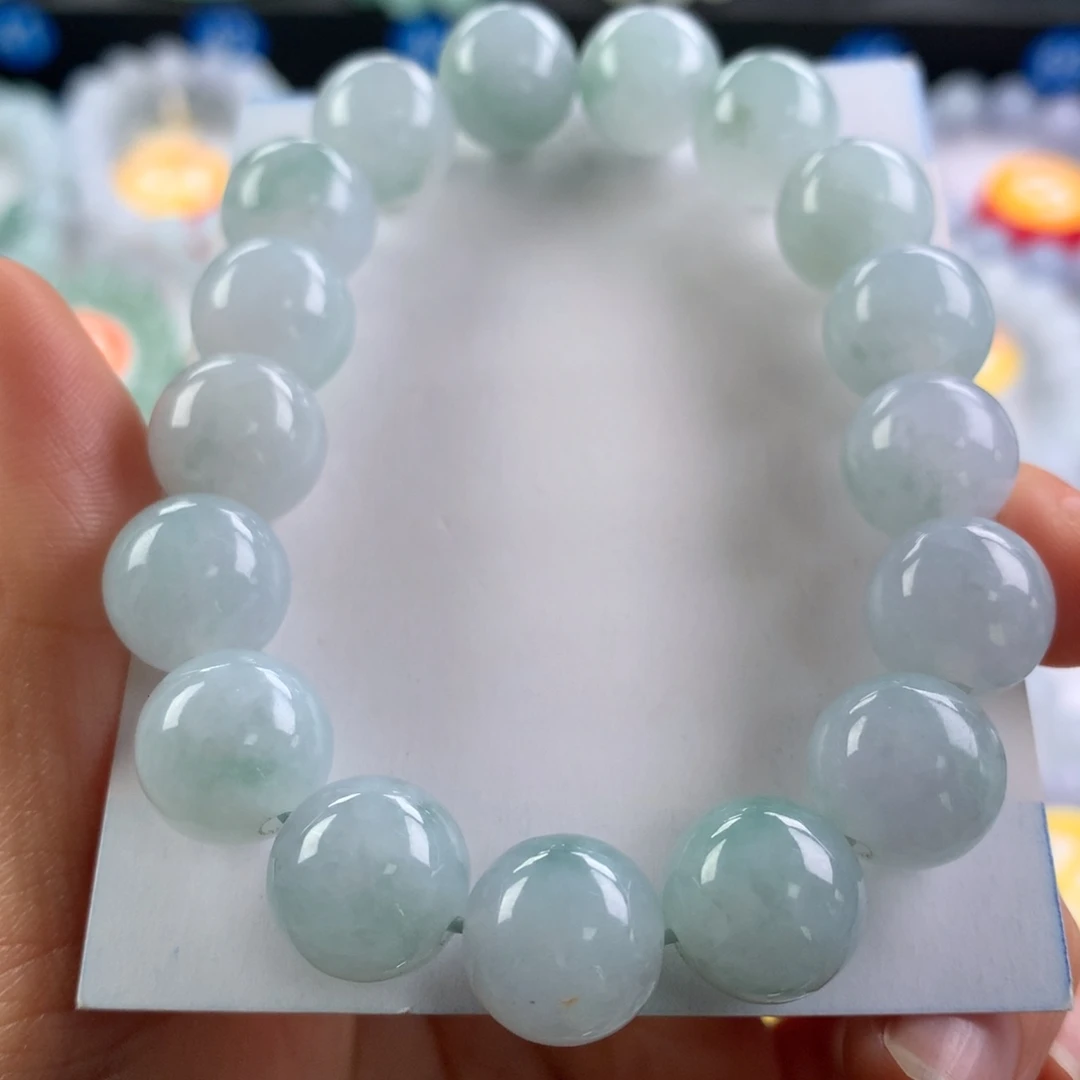 翡翠未镶嵌手链卡12.3