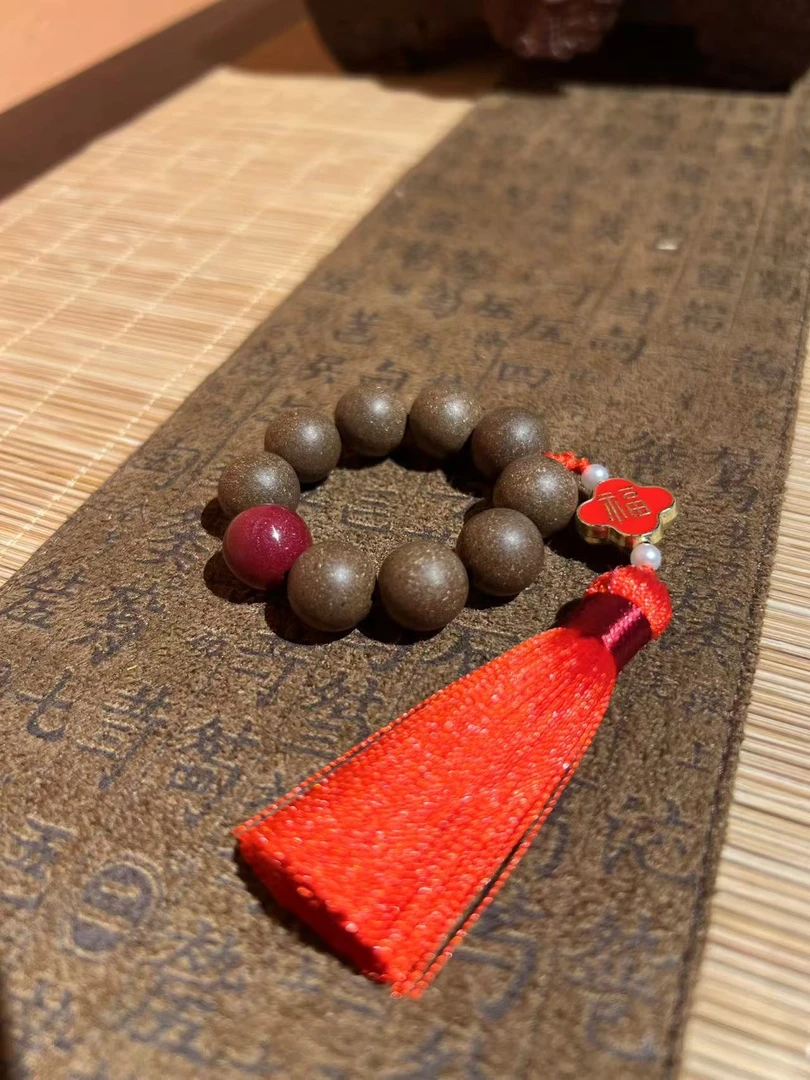 【红】【参宝香方】【古法合香】合香珠手工12MM手捻个