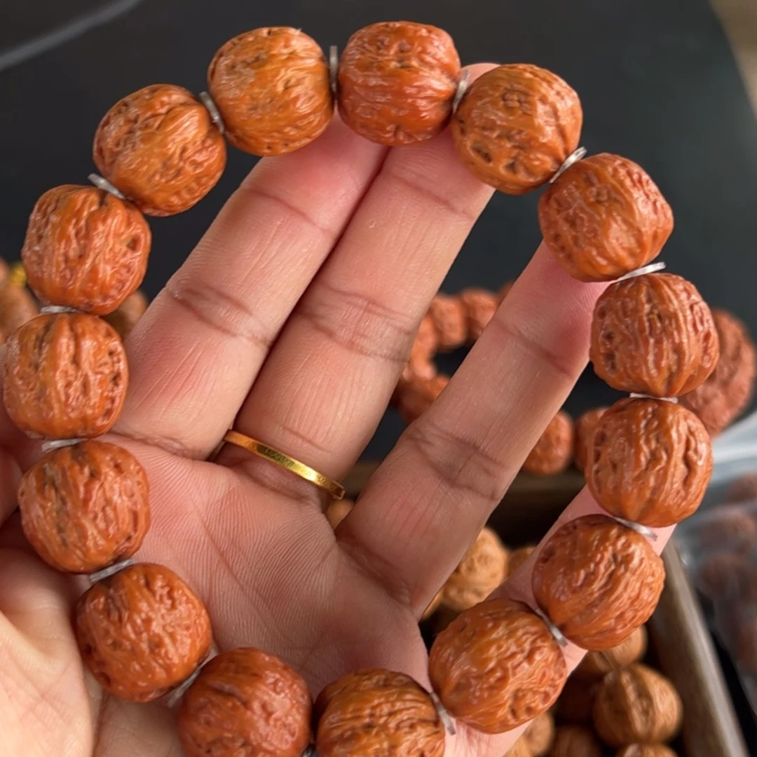 文玩核桃手串尺寸边17肚18高16