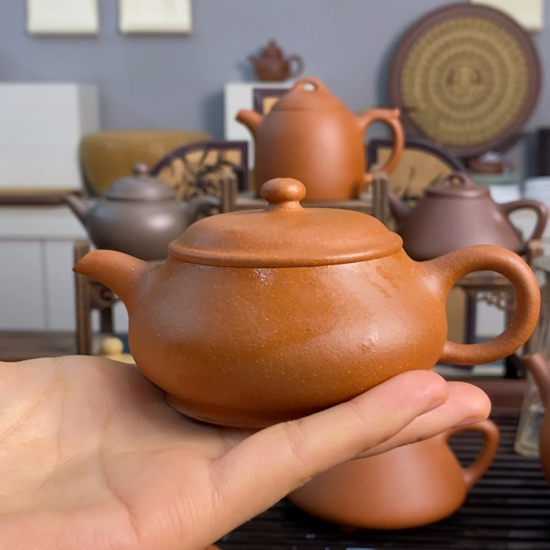 紫砂茶壶萝****g宜兴紫砂100cc新粉