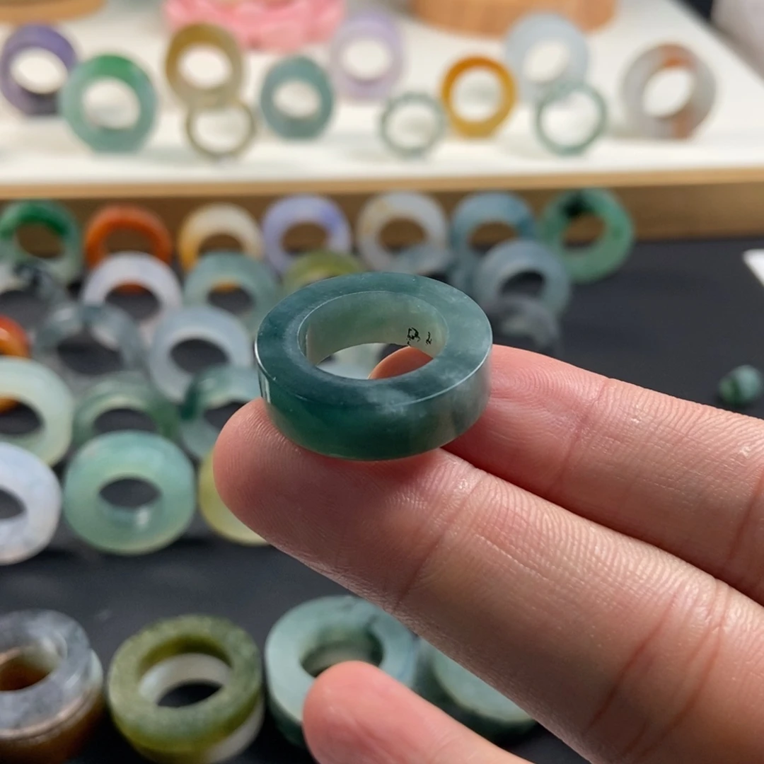 定制翡翠未镶嵌9号老蓝水