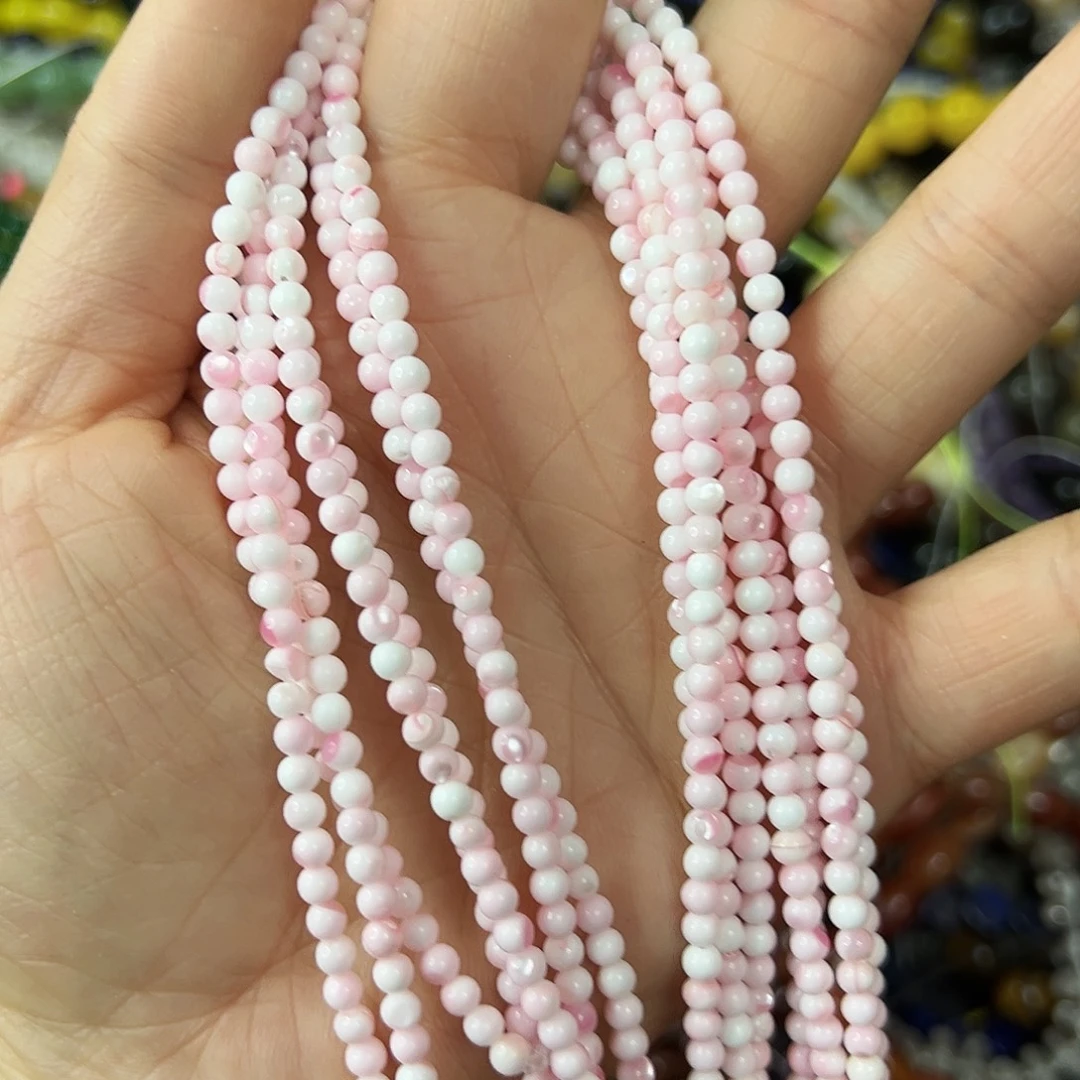 玛瑙/玉髓合金珠宝半成品，卡3女粉贝一条