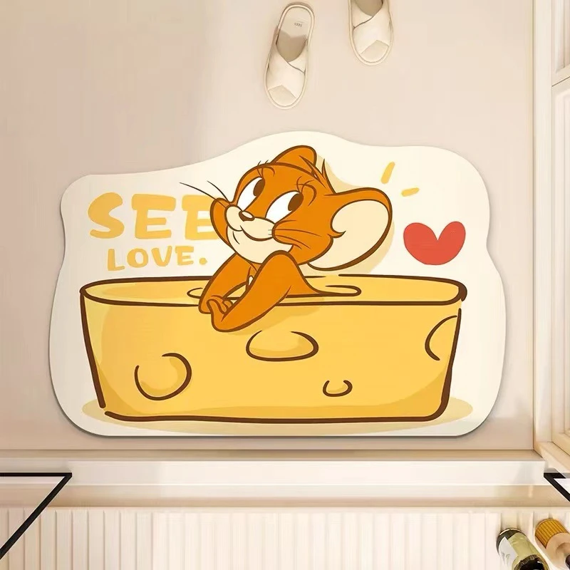 猫和老鼠地垫浴室防滑垫卫生间门口吸水脚垫家用可爱入户门垫地毯