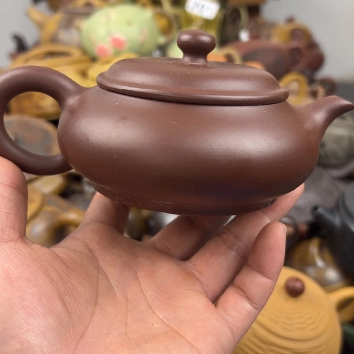 茶壶紫砂紫砂壶把裂