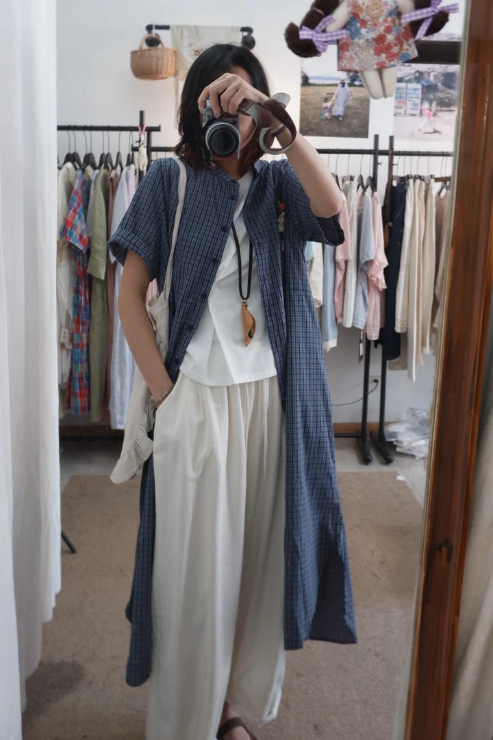 sutang推荐｜smy蓝莓饼干日系复古格子连衣裙