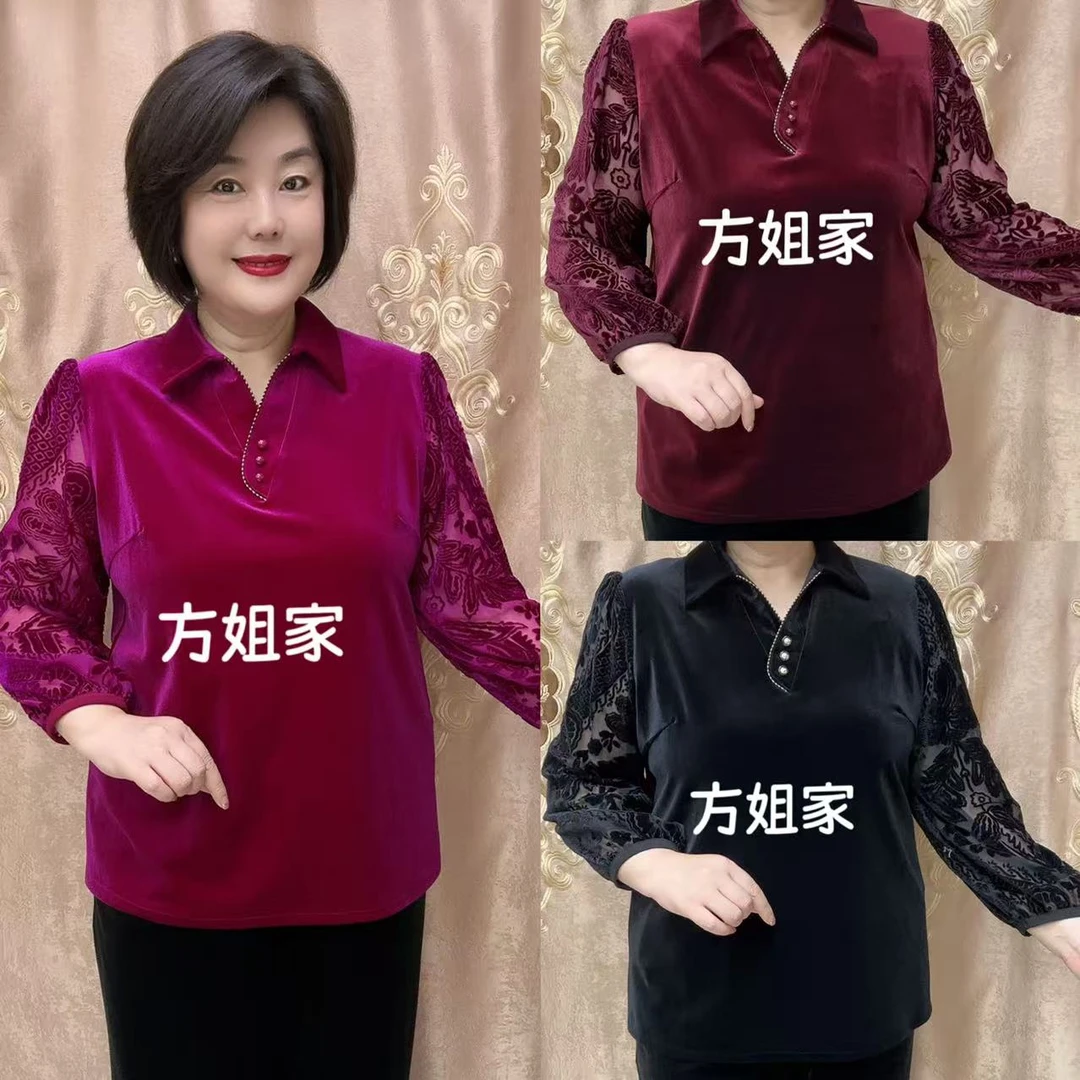 衬衫领时尚减龄小衫上衣