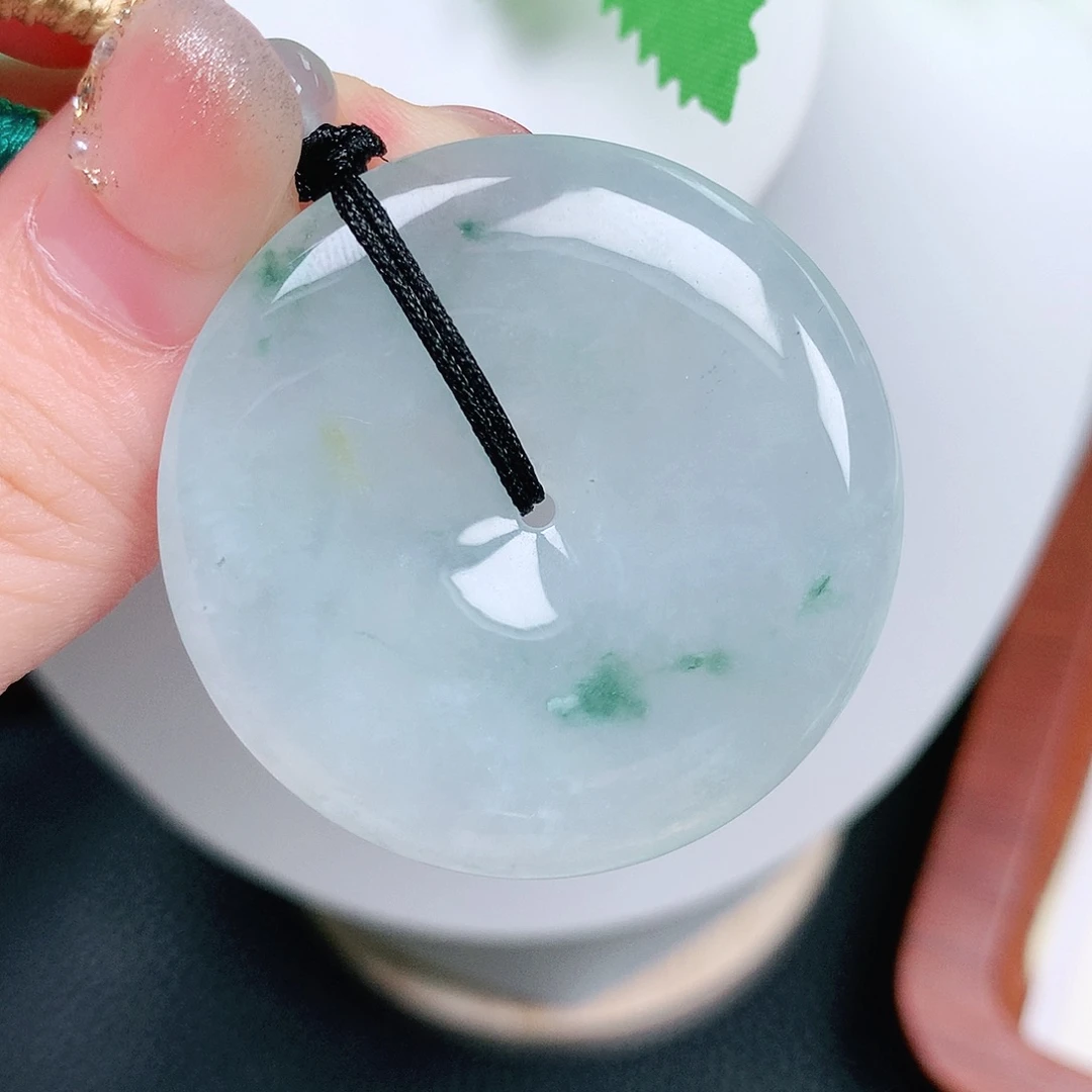 翡翠未镶嵌颈饰平安37.7-6.2