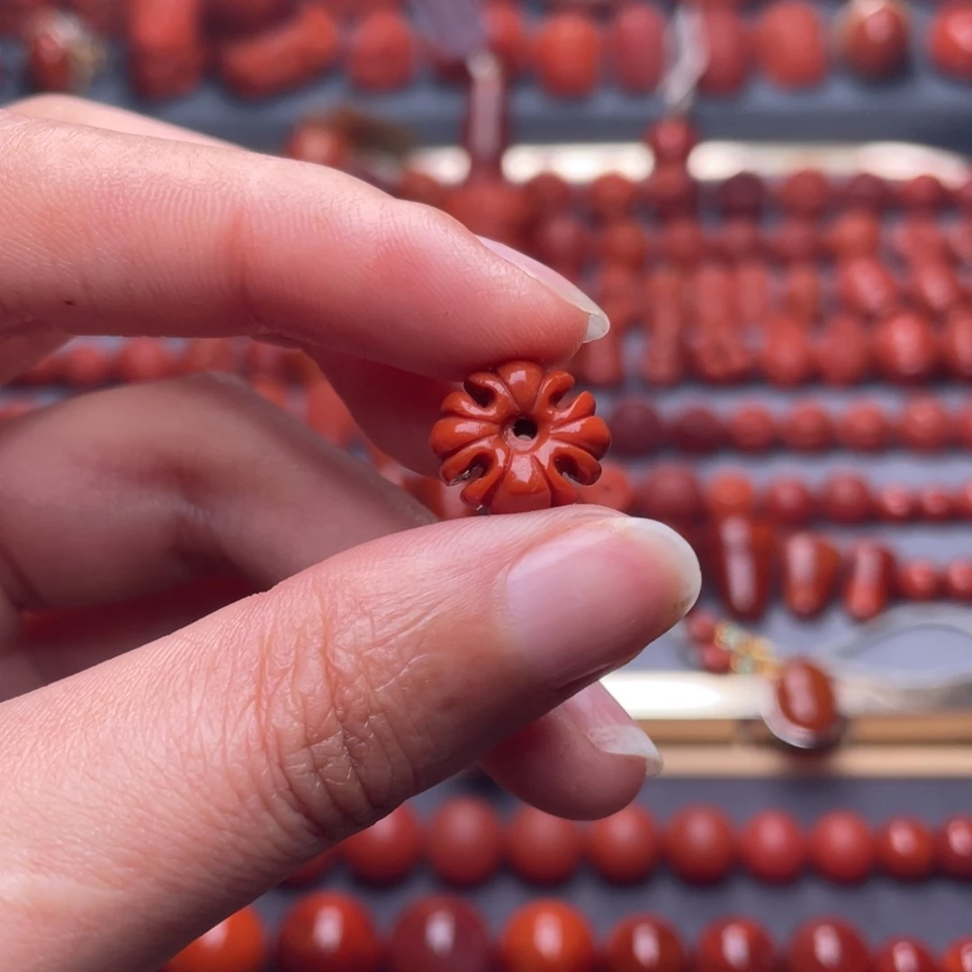 济***脚南红玛瑙未镶嵌其他W瓦西柿子红克罗心配饰