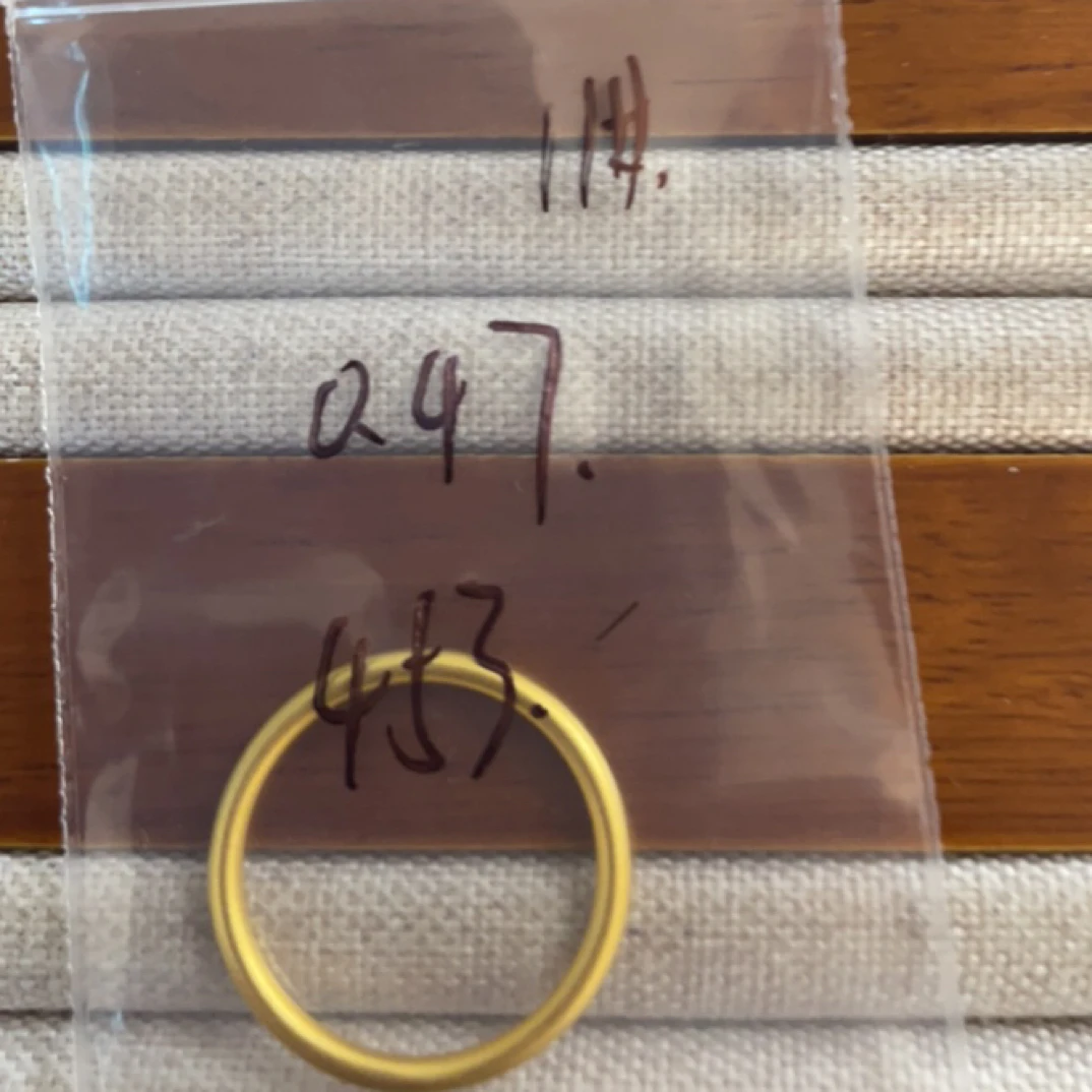 克重0.47 11号 古法素圈戒指 足金999