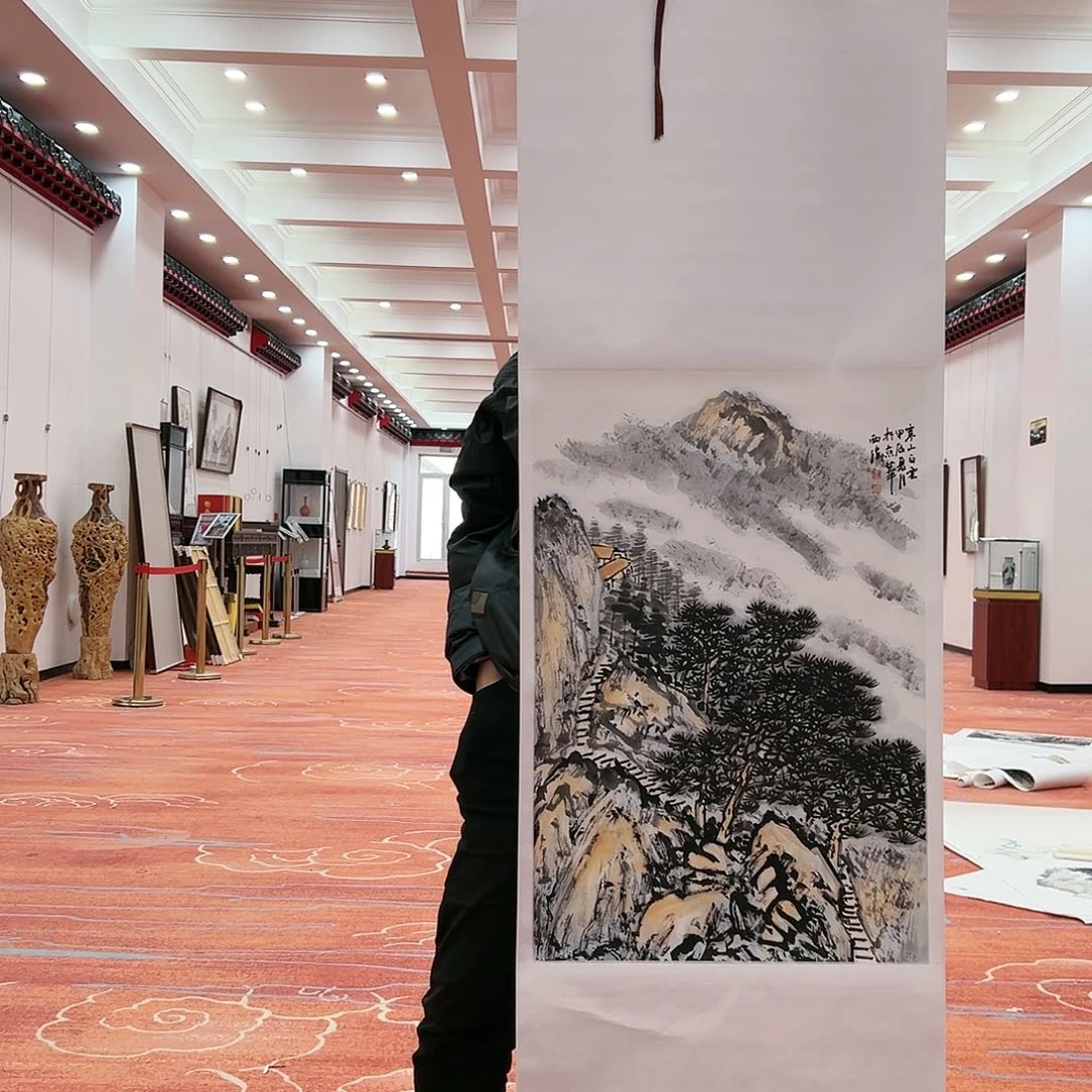 国画李西伟展览原作