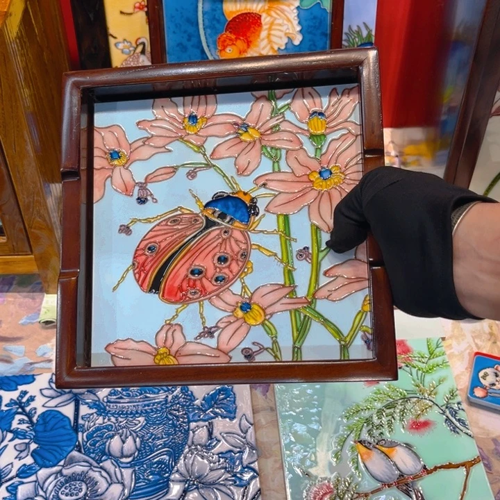 一体款瓷板画艺术作品