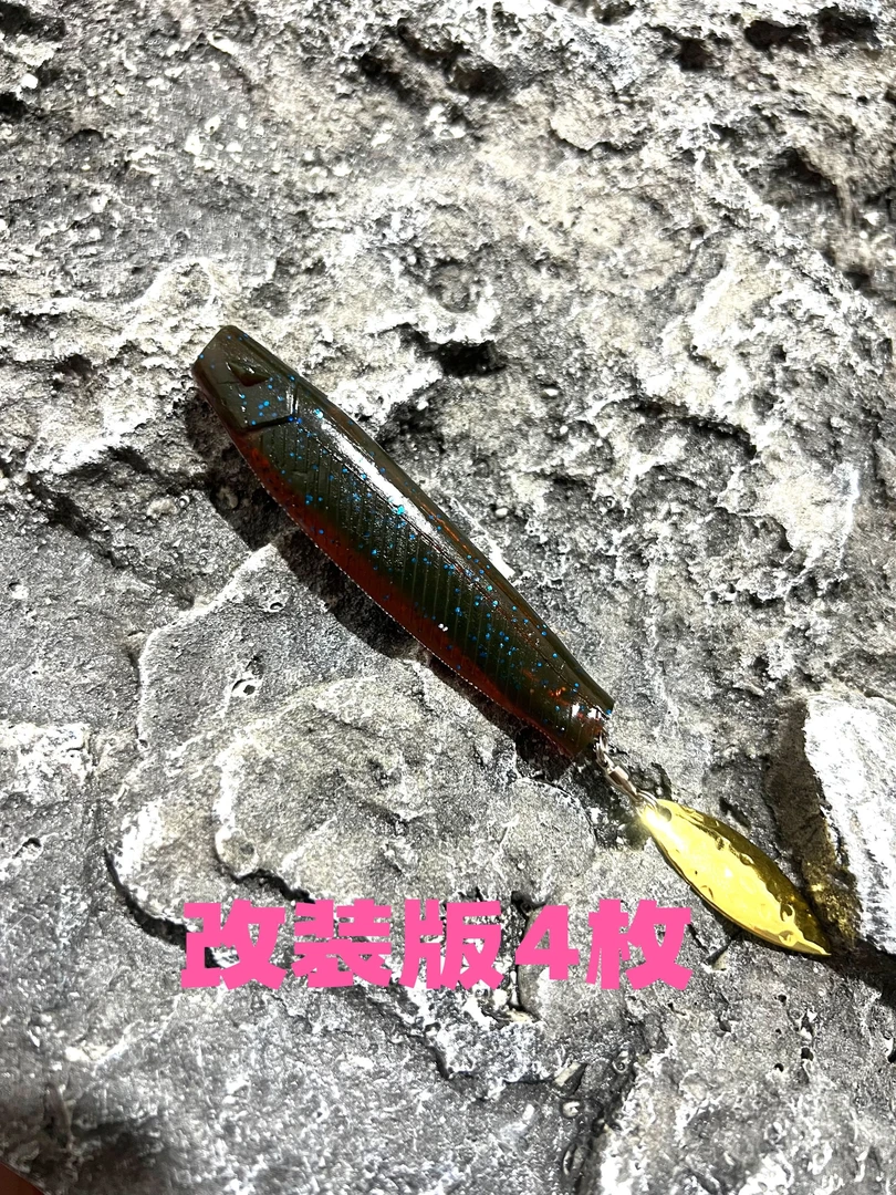 石斑专用T尾12CM14CMT尾石斑鳡鱼盲曹超大软饵仿真鱼黑坑石斑专用