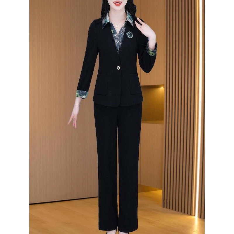 哥弟阿玛施正品2025秋季新款时尚妈妈专业两件套