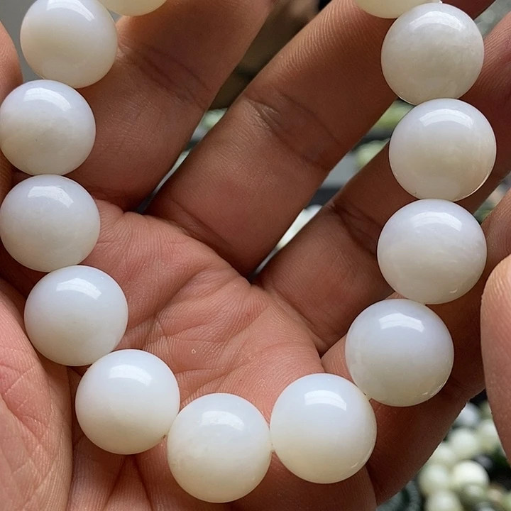 【闪购商品】和田玉手链未镶嵌和田玉15白