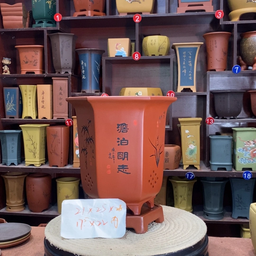 紫砂艺术紫砂花盆