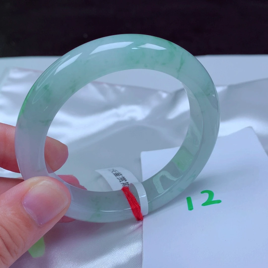 未镶嵌手镯翡翠缅甸天然A货翡翠手镯55.6