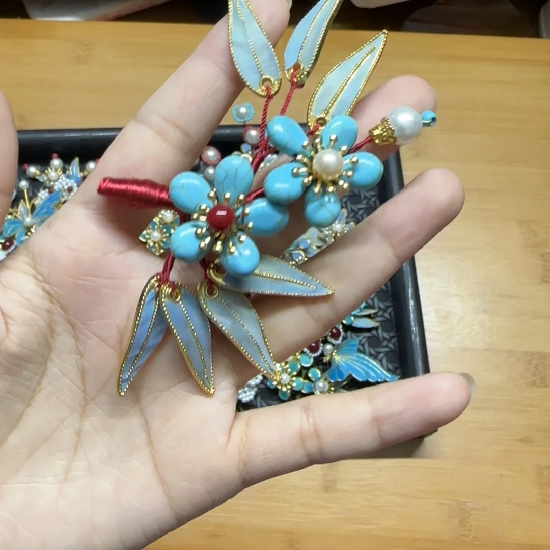 醋酸铁合金鹅毛仿点翠