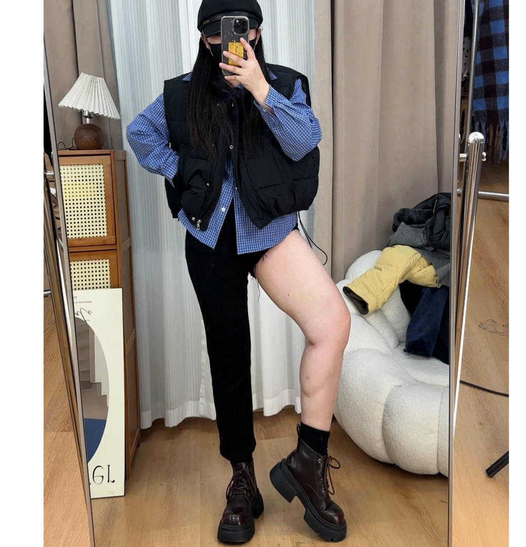 四面弹直筒牛仔裤女2025秋冬窄版小个子高腰大码显瘦百搭烟管裤