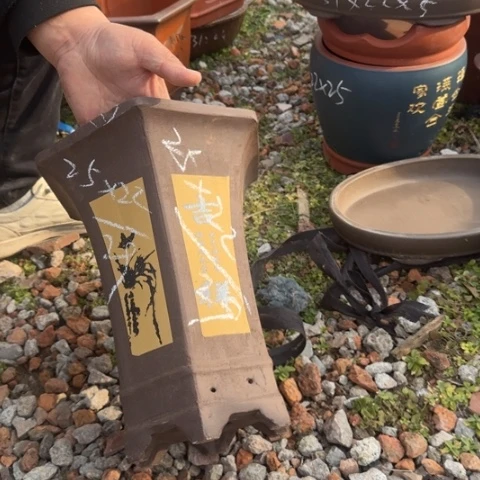 红陶紫砂花盆盆景盆栽瑕疵