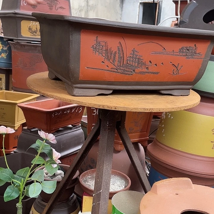 40红马槽花盆紫砂花盆紫砂