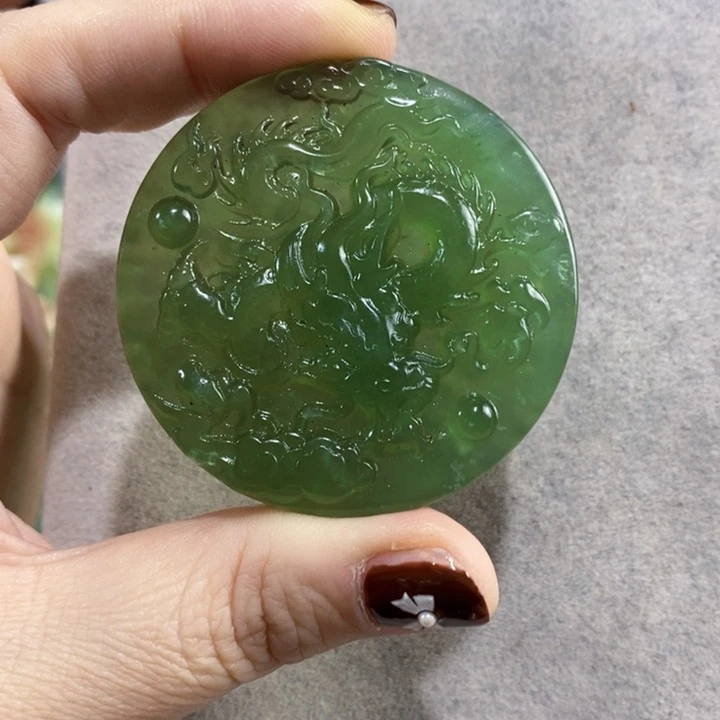 未镶嵌岫玉挂件吊坠