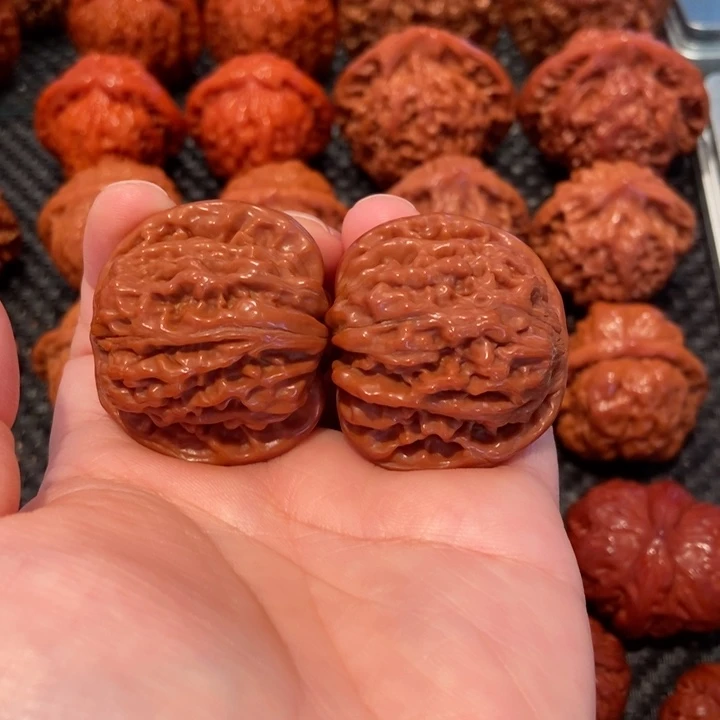 文玩核桃把件38.8尺寸四座楼1646