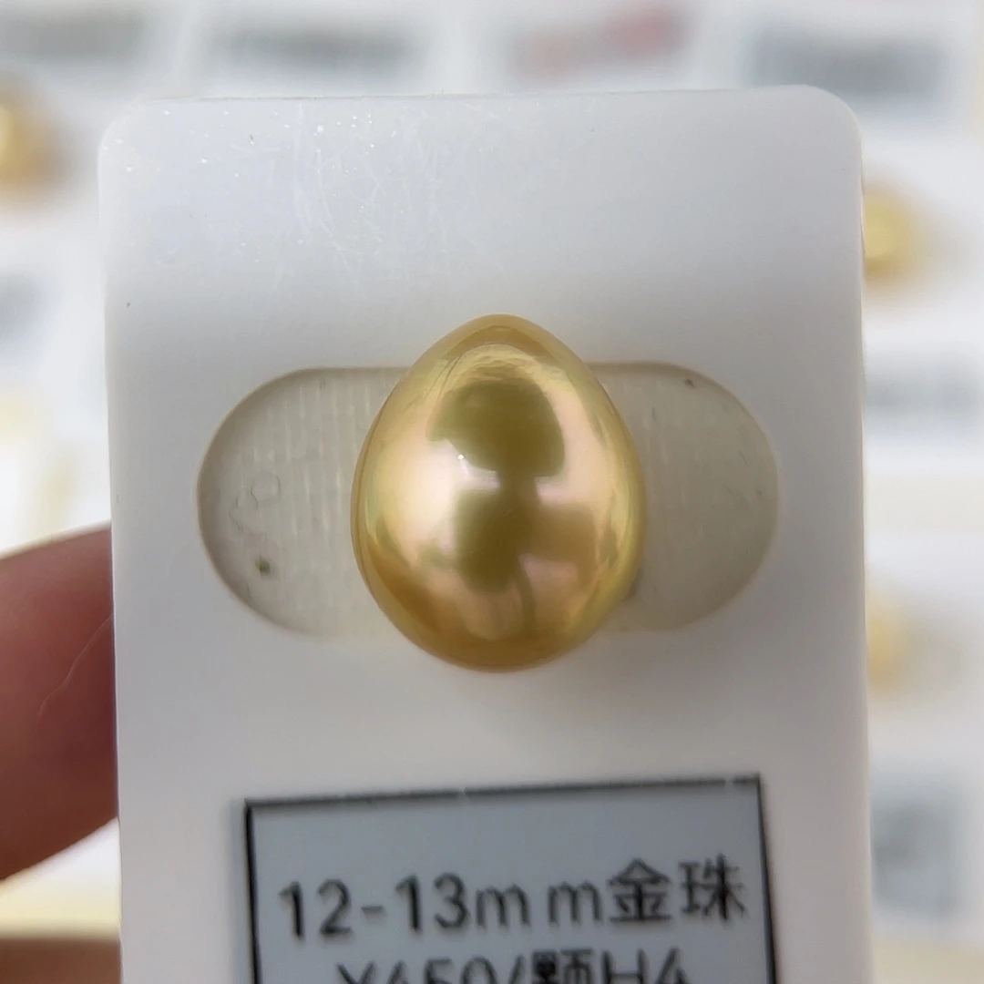 颈饰未镶嵌海水珍珠12.7mm 金珠Ｈ４水滴