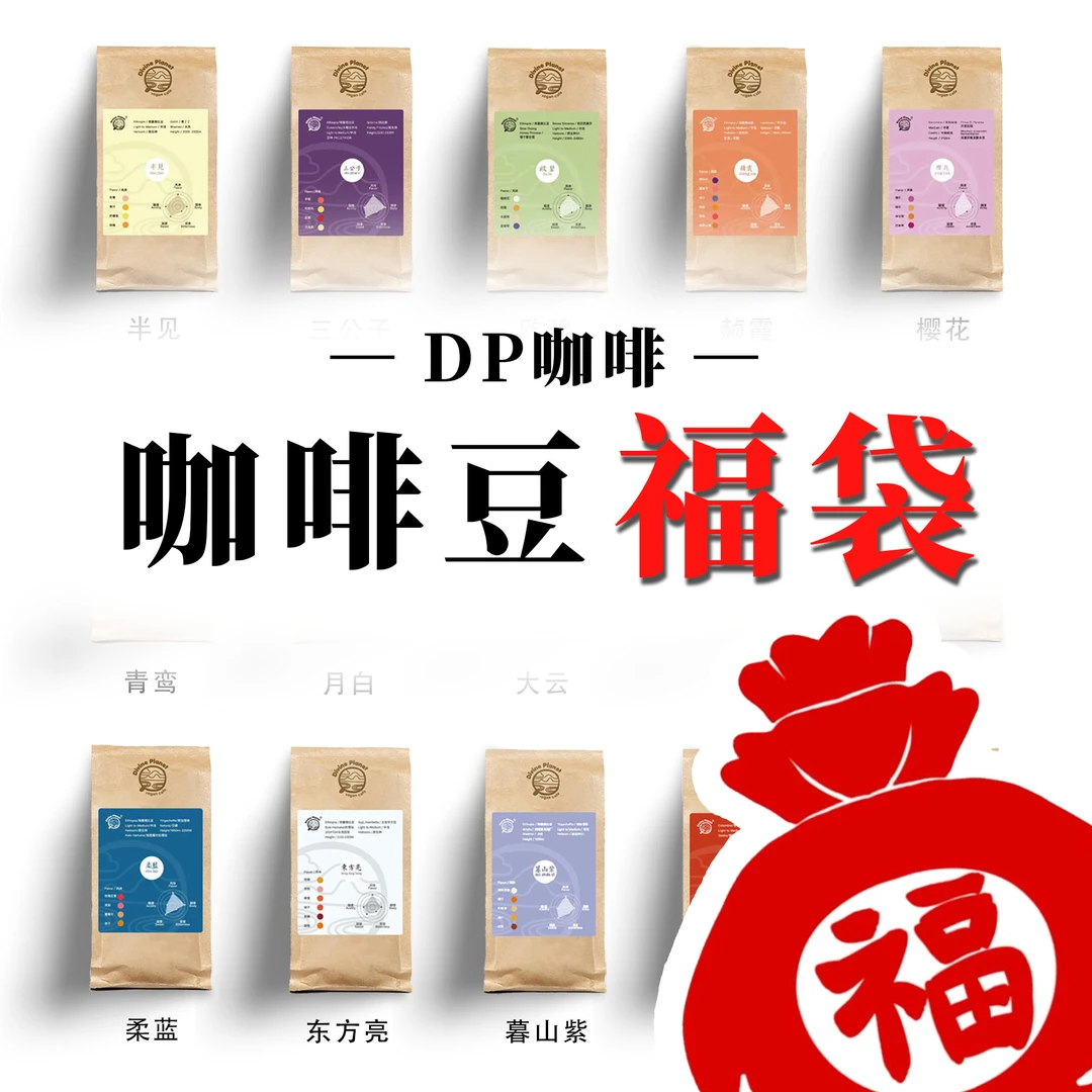 DP咖啡/ 咖啡豆100g福袋｜中国传统色咖啡｜黑咖啡｜小批量烘焙