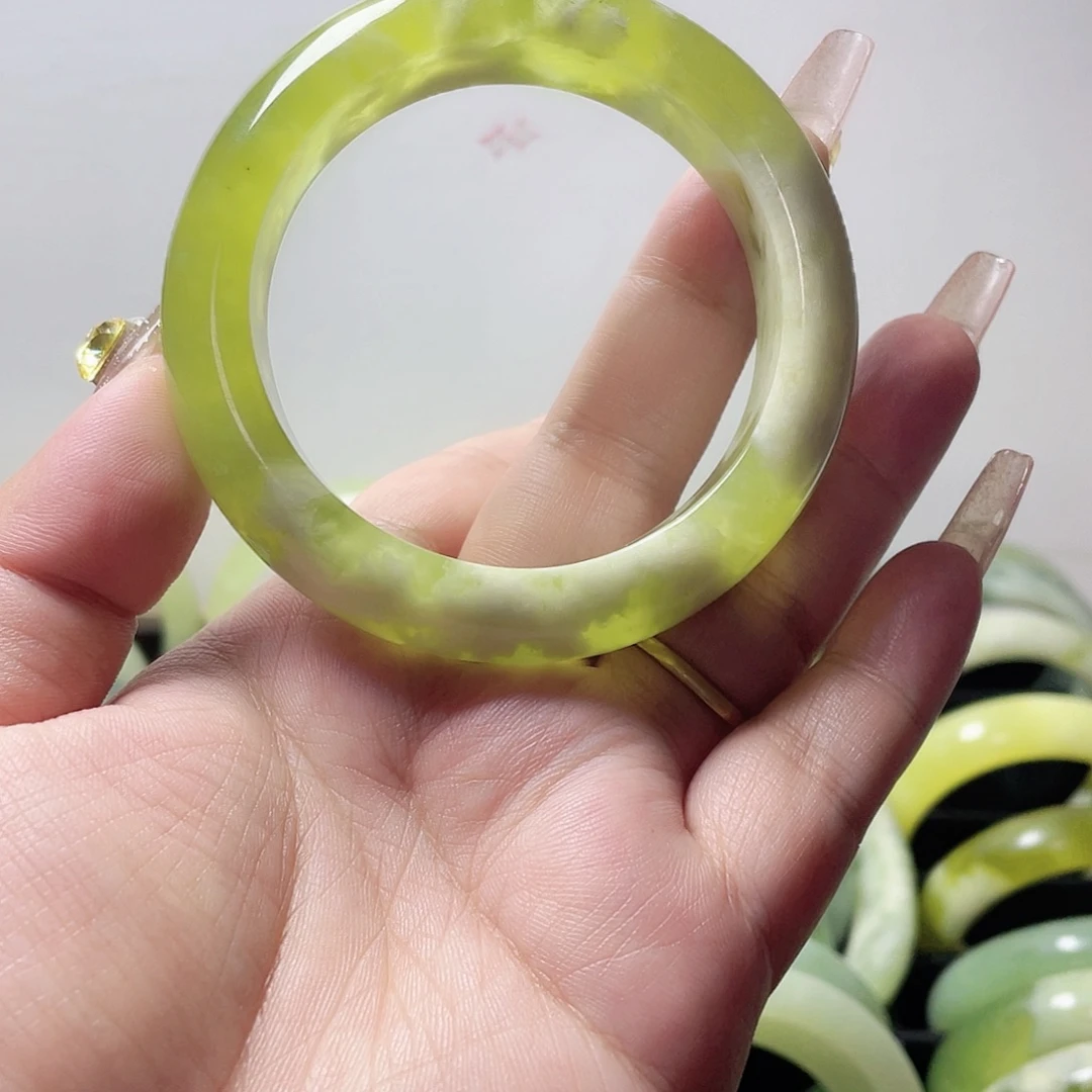 合金蛇纹石玉手镯