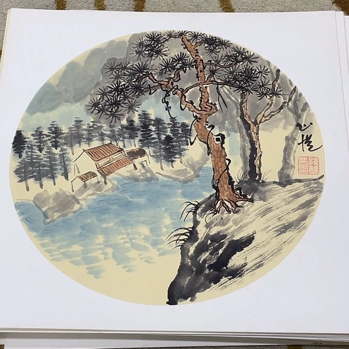 国画38-38卡纸作品艺