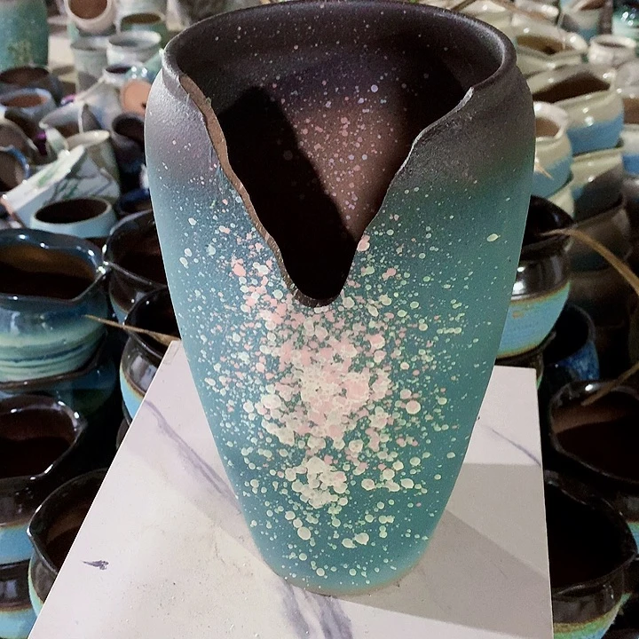 紫砂花盆口径16高度32一只正品