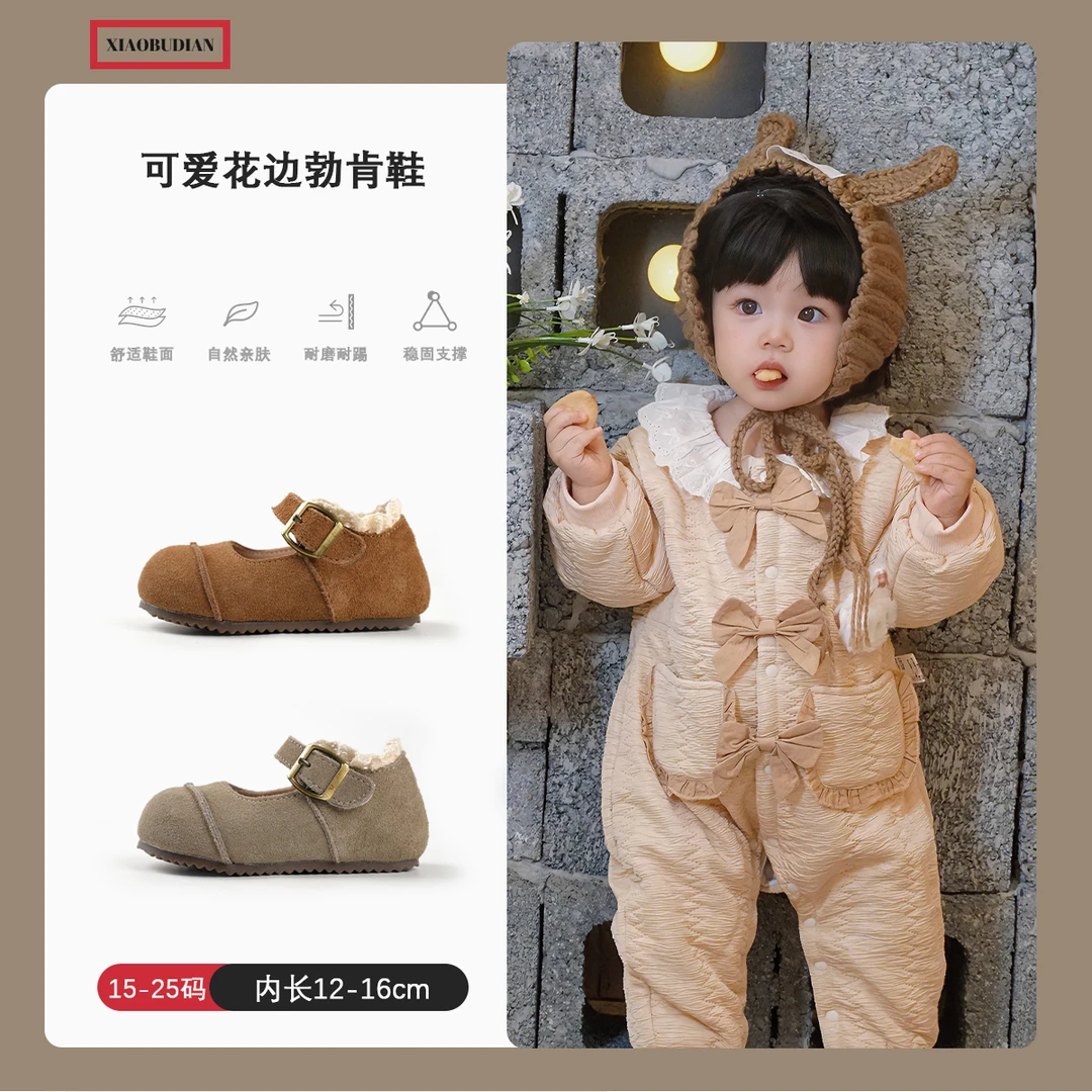 女宝鞋子小皮鞋2025春季新品单鞋女小童鞋子软底婴儿学步鞋1一3岁
