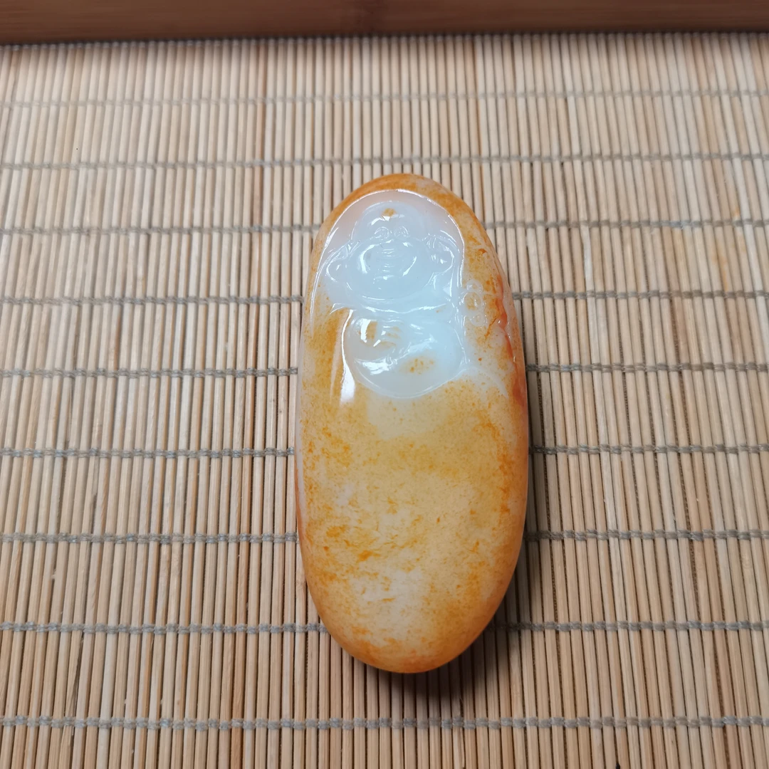 新疆和田玉弥勒佛119克
