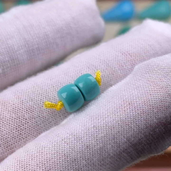 精品蓝绿色小直切卡6.3mm