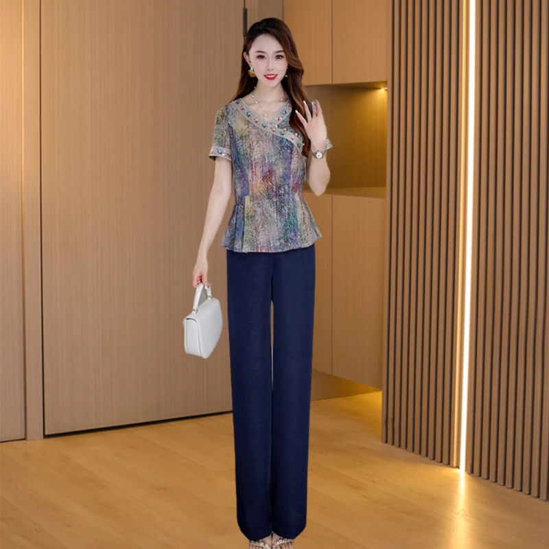 【可蓓儿】新中式国风套装2025新款夏爆款高级感减龄穿搭高端两件套