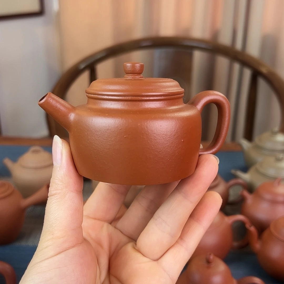 茶壶紫砂精品 德钟 生砂朱泥 135cc