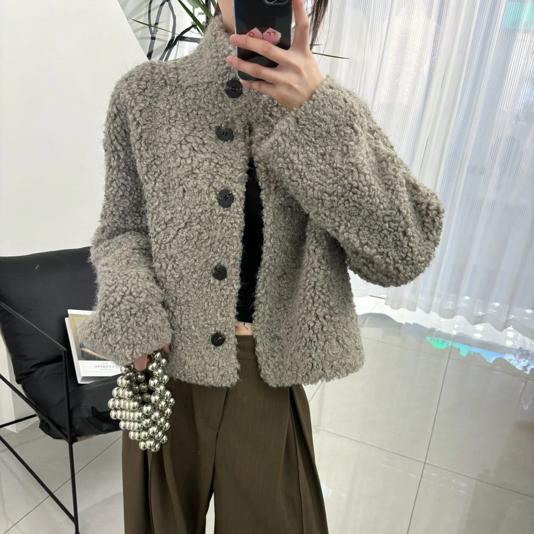 无印心匠A0039秋冬时尚百搭短外套 宽松 加厚 保暖